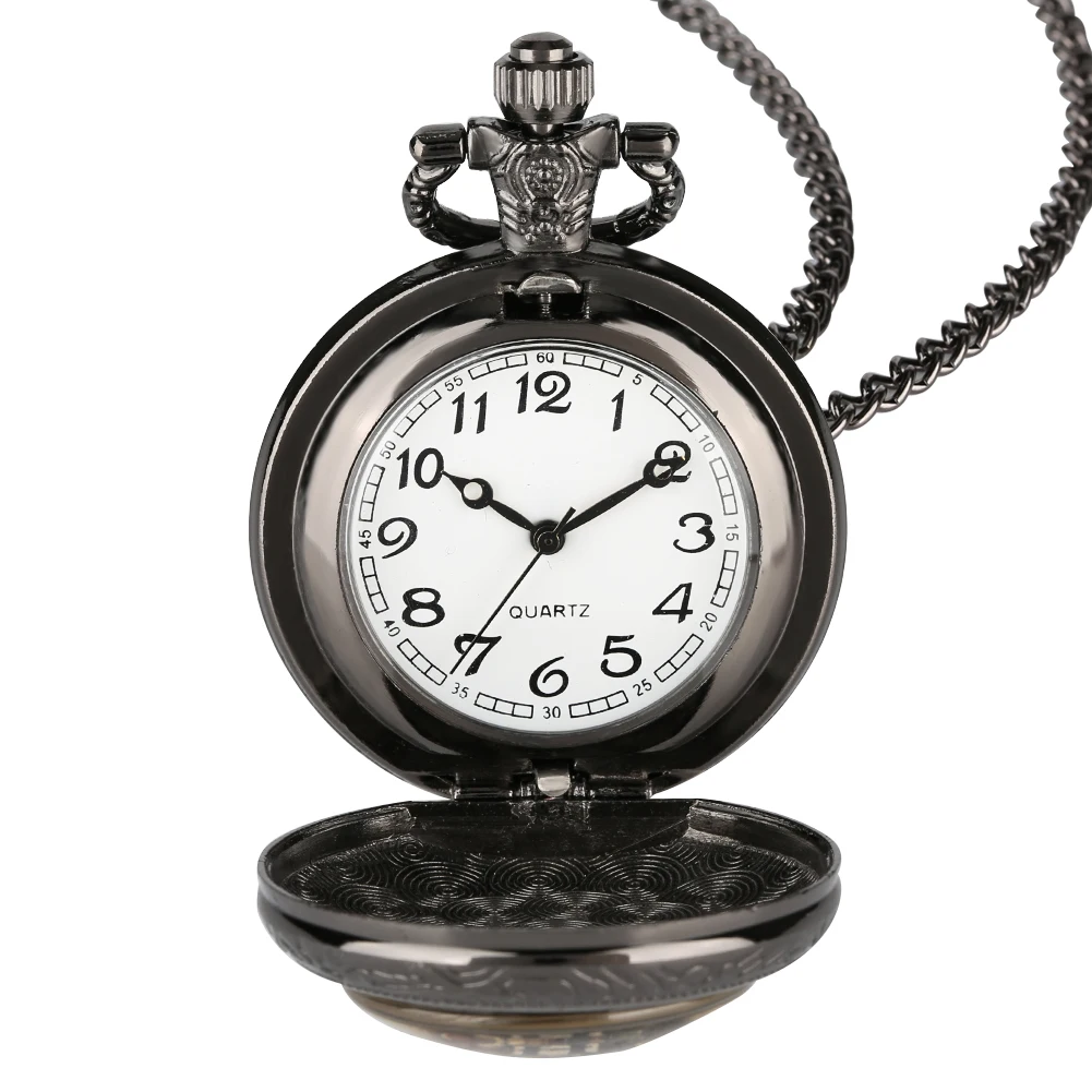 Wall Clock Quartz Pocket Watch for Men Animal Assemblage Pocket Watches for Teenager Creative Necklace Vintage 3