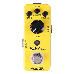 Mooer полный металлический корпус эффекты широкий диапазон усиления Flex Boost гитары педаль эффектов True Bypass