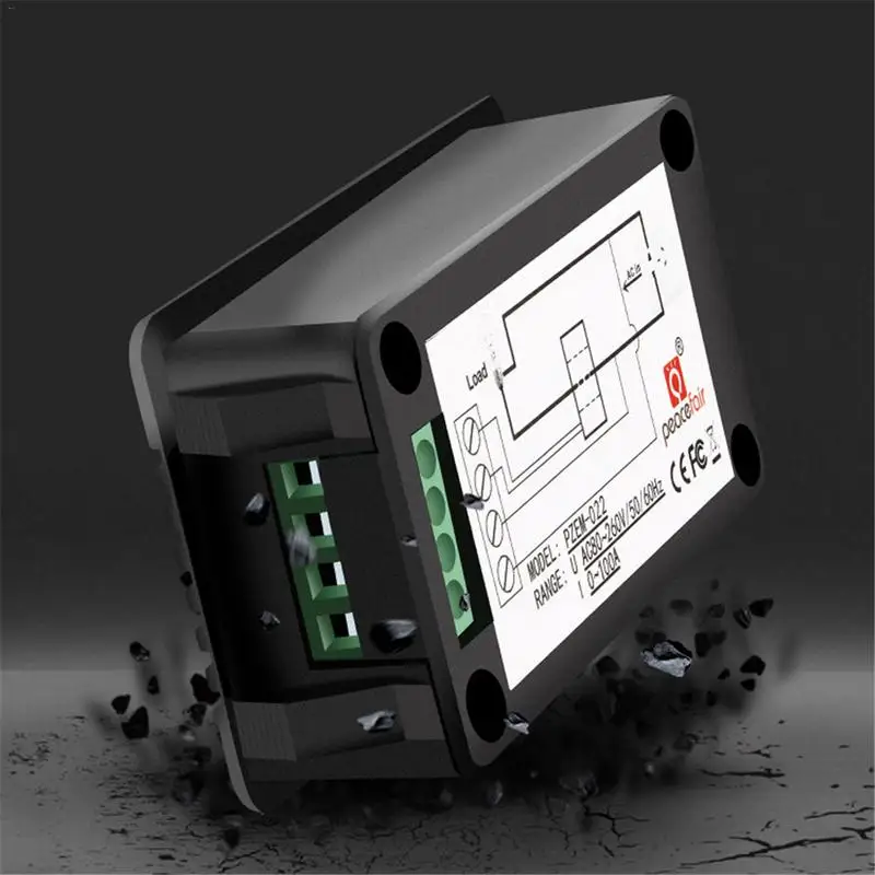 PZEM-022 AC цифровой дисплей мультиметр Мощность монитор вольтметр Амперметр ваттметр частотомер фактор Метр