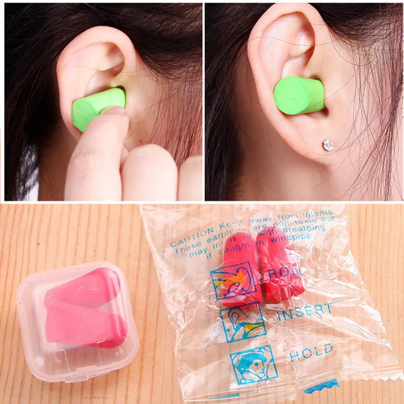 1 Pair Comfort earplugs noise reduction Foam Soft Ear Plugs Noise Reduction Earplugs Protective for sleep slow rebound | Красота и