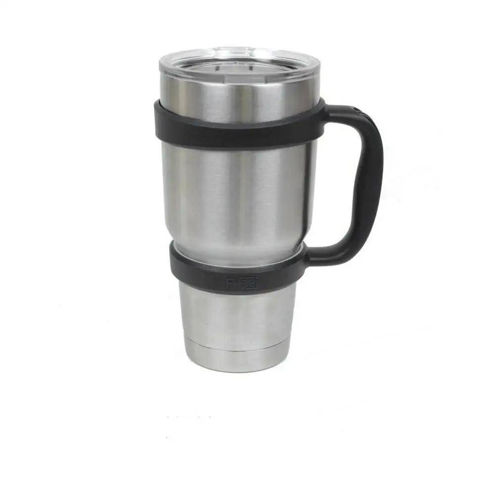 

Portable Water Bottle Mugs Cup Handle for YETI 30 Ounce Tumbler Rambler Cup Hand Holder Fit Travel Drinkware Black