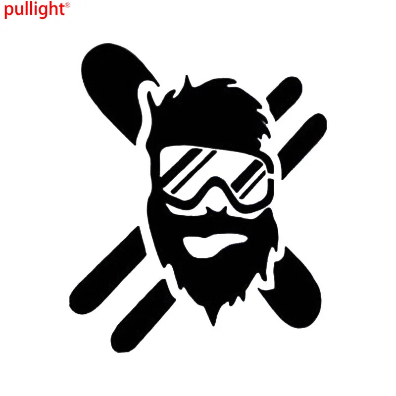 

Skier Snowboarder Masked Sticker Vinyl Decal Car Auto Bumper Glass Laptop