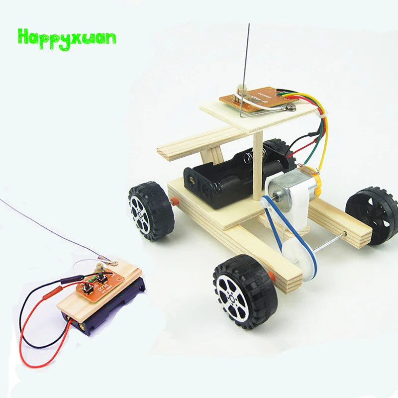Happyxuan Дети DIY электрический пульт дистанционного управления автомобиль наука