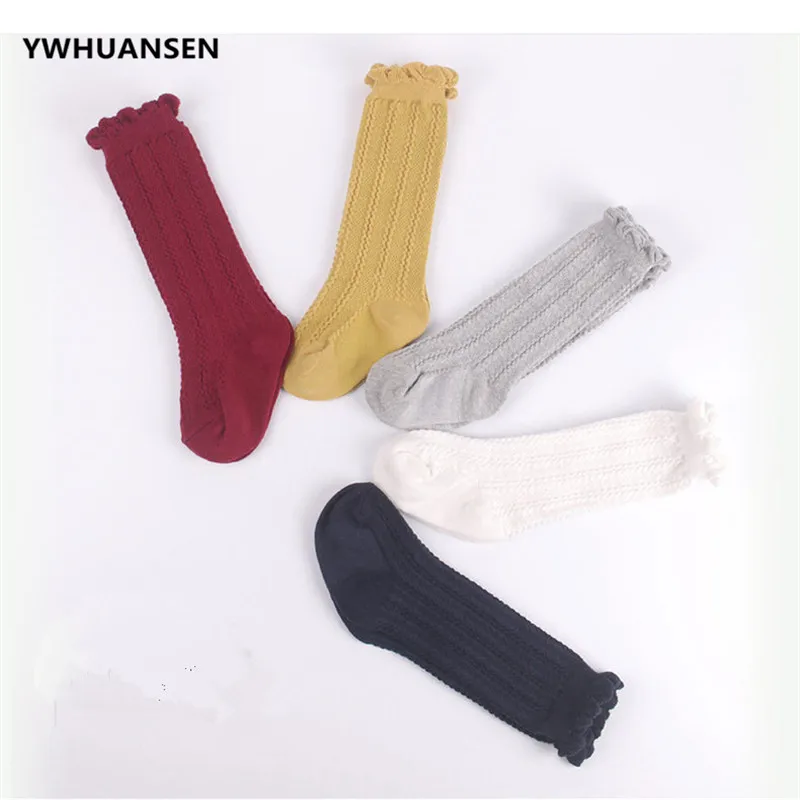 YWHUANSEN/1 пара носков унисекс для мальчиков и девочек вязаные хлопковые носки до