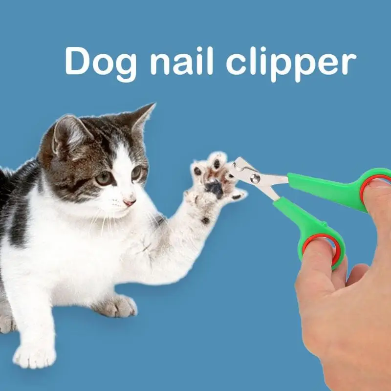 Ножницы для ногтей из нержавеющей стали для собак, кошек, когтей, маникюрный триммер, машинка для стрижки кошек, кроликов, стрижка