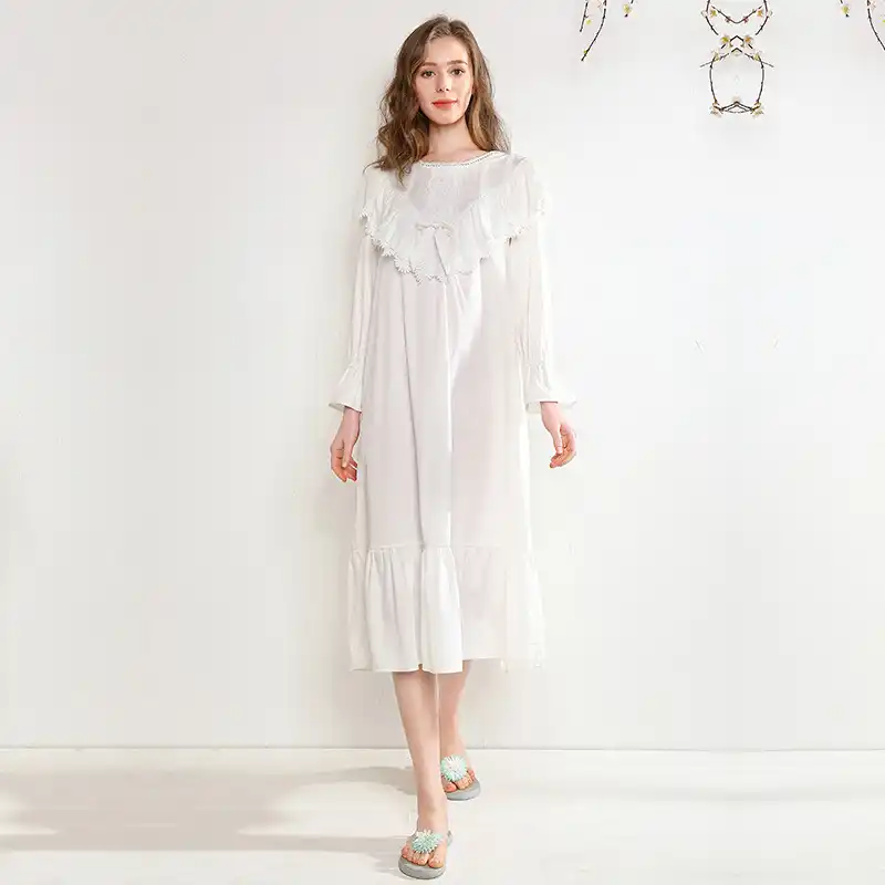 cotton long nighties
