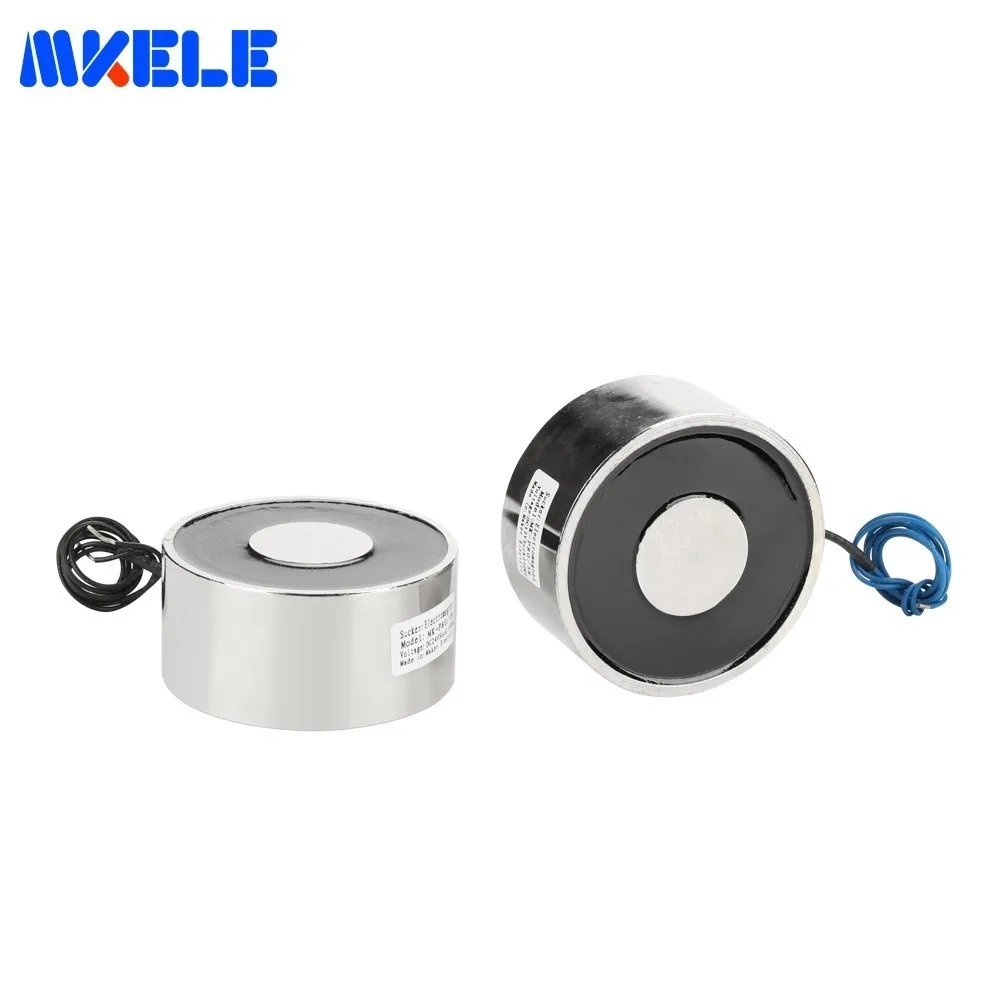 

MK80/38 Lifting Power Of Electromagnet Holding Electric Magnet Lifting 100KG/1000N DC 12V 24V Solenoid Sucker Electromagnet