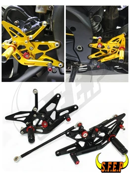 

CNC Adjustable Rearset Foot Pegs Rest Pedal For Yamaha YZF R1 2004-2005-2006