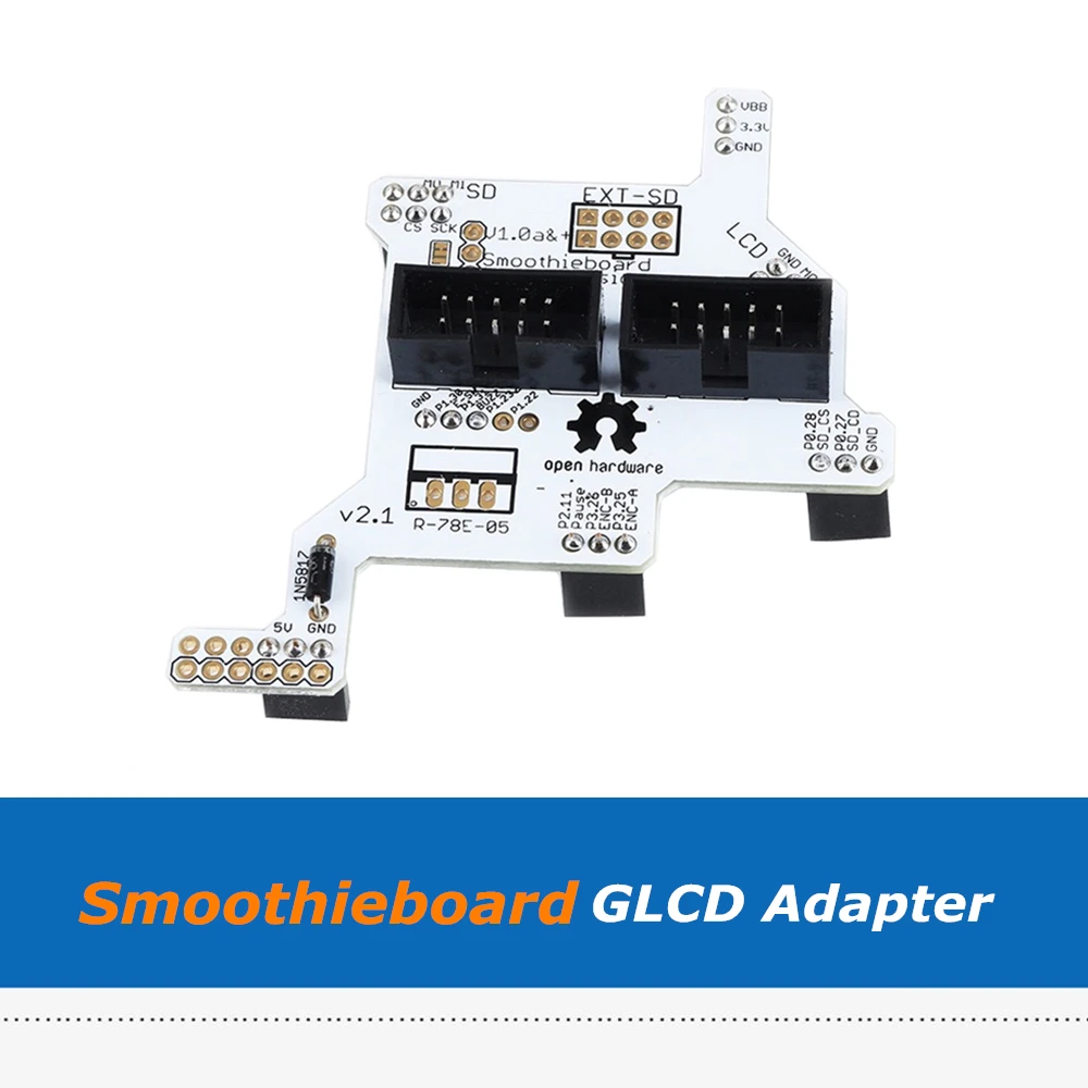 1 шт. 3D принтеры Запчасти Smoothieboard 5X V1.1 плата Full Графический ЖК дисплей модуль
