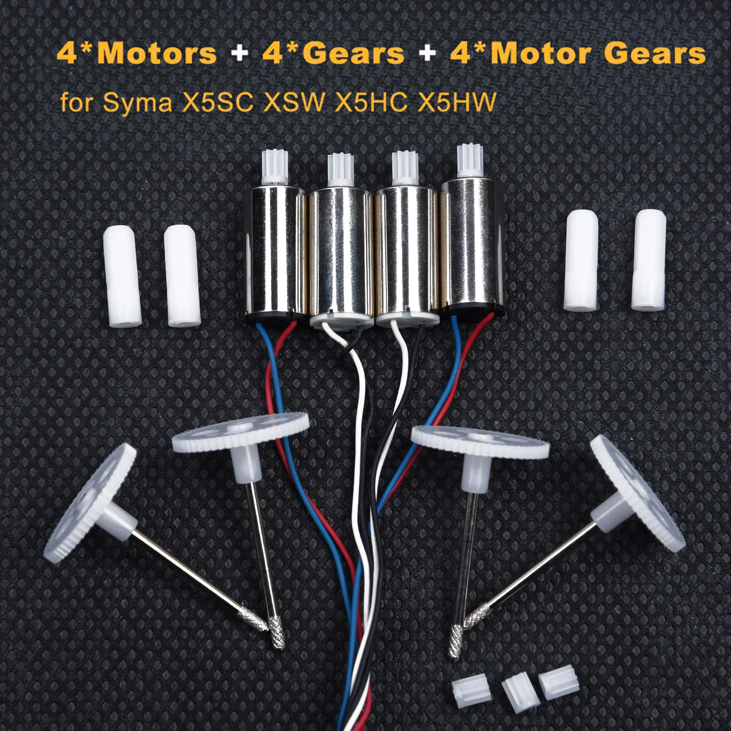 

4pcs Motor engine 4pcs Gears Wheel Set for Syma X5SC X5SW X5HC X5HW RC Done Parts