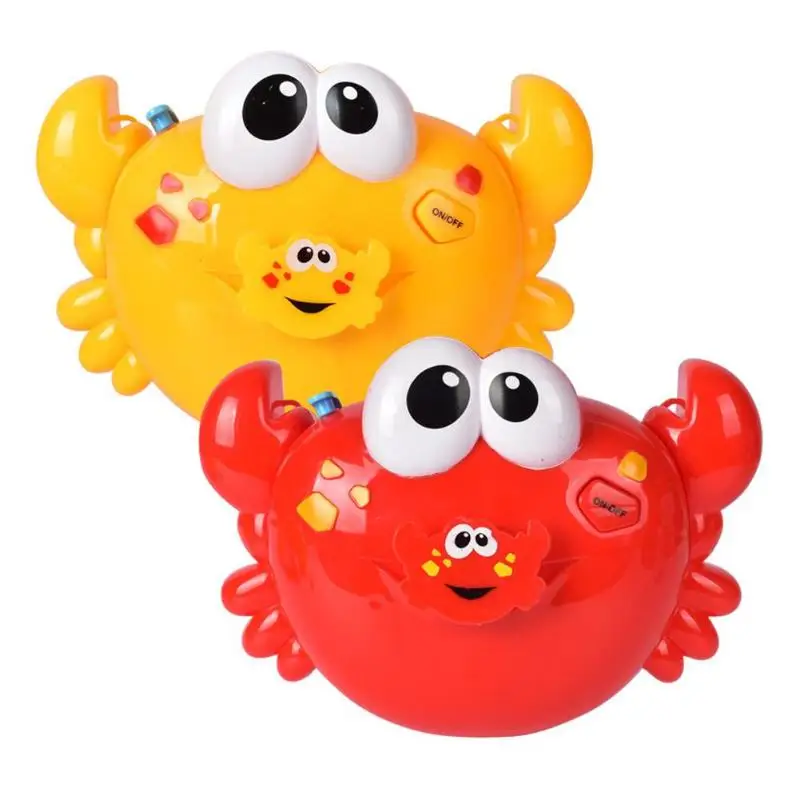 buy New Crab Bubble Machine Bathroom Big Crab Automatic Bubble Maker Bath Toy Kid Baby Toy Newborn Gift water Outdoor Bath toys
