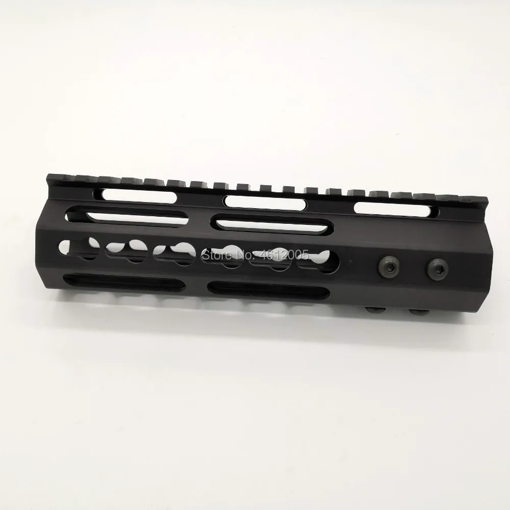 7 дюймов тактический keymod трубчатое цевье супер тонкий ar 15 Handguard Quad рельсовая сталь