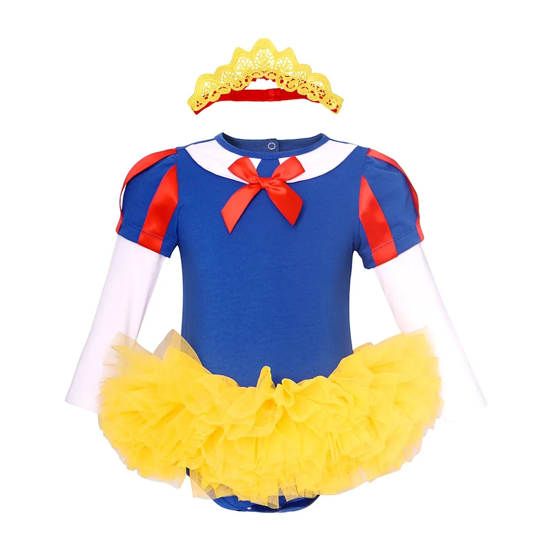 

AmzBarley Baby Girls Snow White Princess Puff Sleeve Fancy Dress Up Photography Costume Party Cosplay Little Girl Clothes