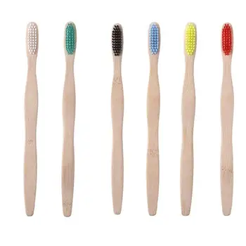 

Natural Bamboo Toothbrush Eco-Friendly Wooden Soft Bristle Toothbrushes