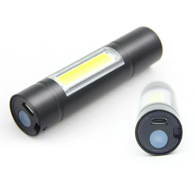 

Portable Mini XPE COB LED USB Flashlight Rechargeable Outdoor Emergency Work Light Car Inspection Lamp Built in Battery Torch