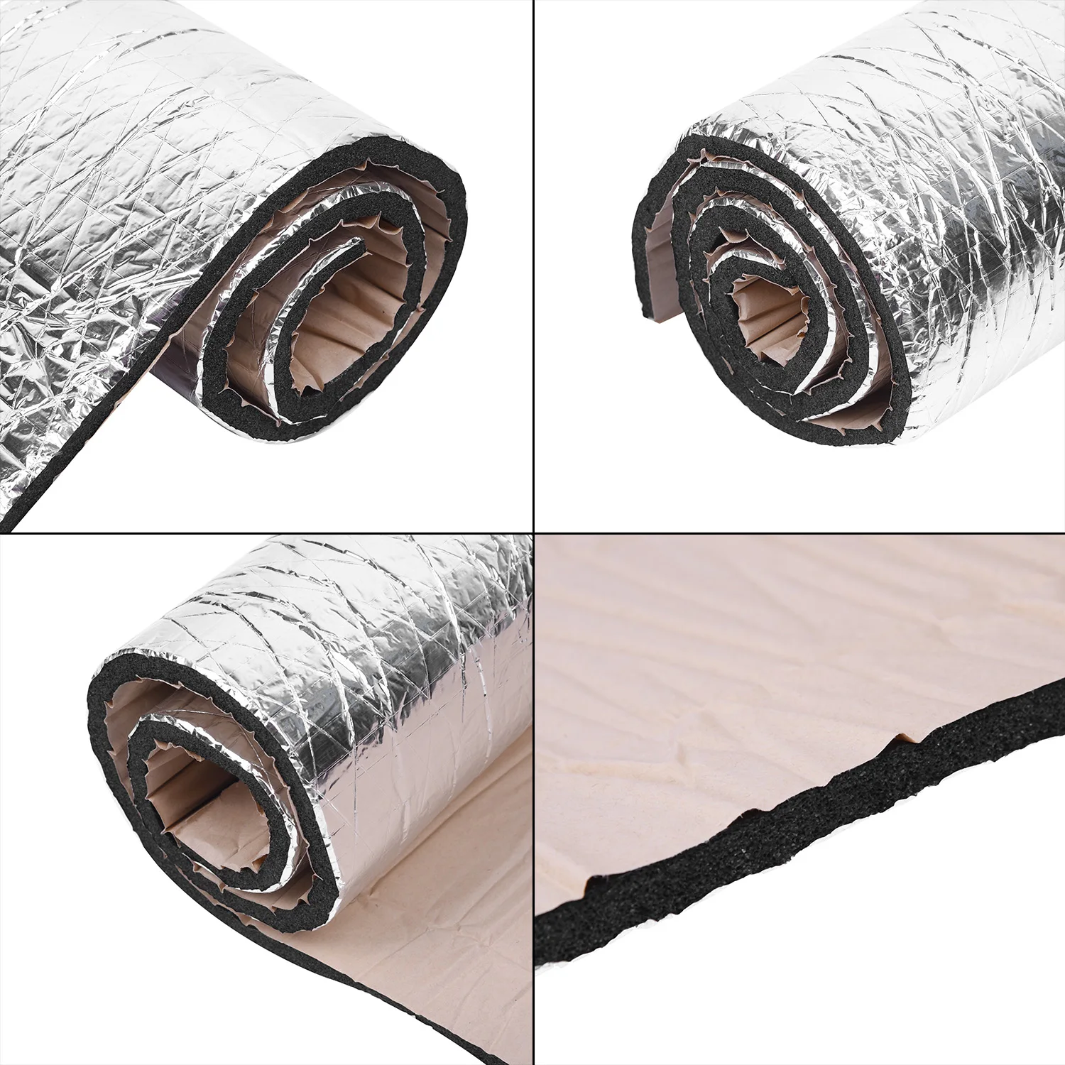 Car Sound Proofing 100x40cm Deadening Insulation Heat Shield Foam Mat