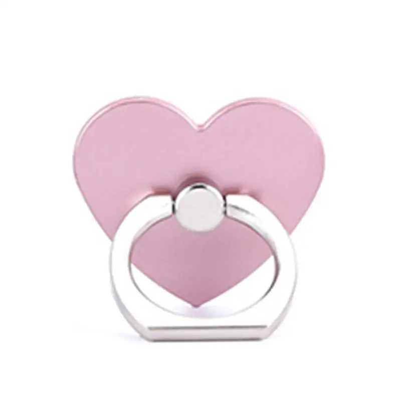 Creative Love Heart Shaped Mobile Phone Ring Bracket Adjustable Finger Rings Smartphone Stand Holder For IPhone For Samsung