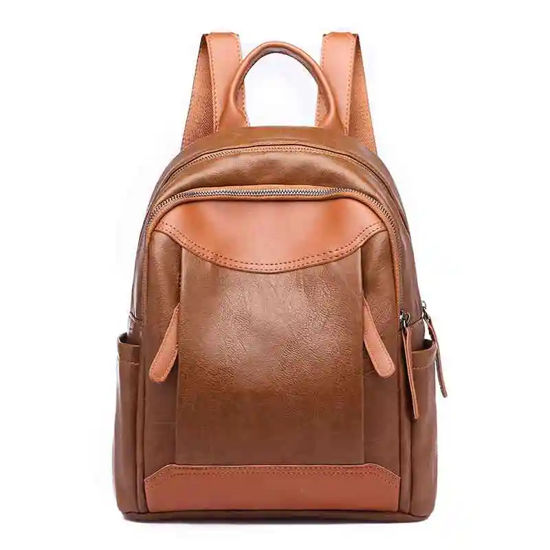 

Backpack For Girls Women Leather Backpacks Female Shoulder Bag Ladies Bagpack Fashion Designer PU Leather Casual Knapsack