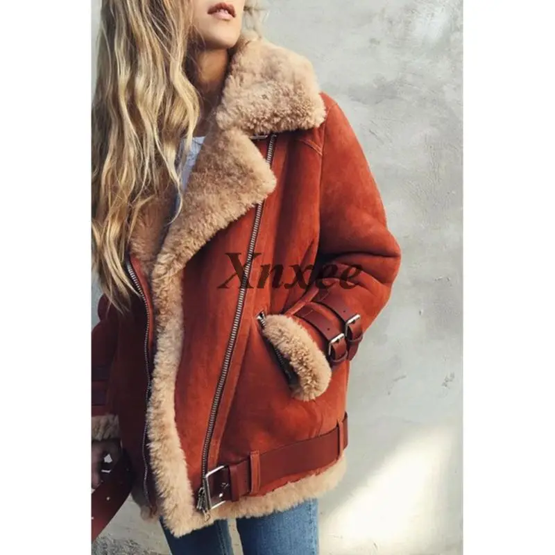 

Solid Thick Cotton Liner Parkas Women Big Turn Down Collar Zipper Pocket Down Parkas Coats Winter Hardy Warm Outover Coats Fall