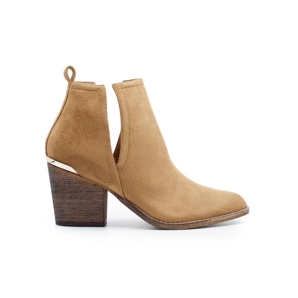 ZAPSHOP MUJER SINTETICO BOTINES DE TACON BOTIN TACON COWBOY LATERALES  ABIERTOS| | - AliExpress
