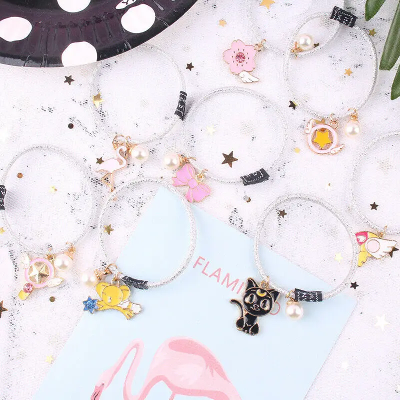 Women Head Rabbit Girl Fox Cute Band Headwear Rope Tie Hair Gifts that women love Elastic Necklace Cat Cartoon | Украшения и