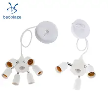 Винтаж свет гнездо держатель с проводом E27 база Регулируемый для кухни обеденные, бары и рестораны