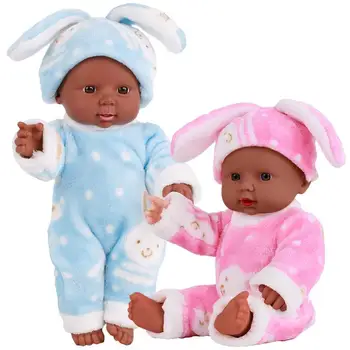 

Plastic Baby Doll Toy Bathing Silicone Artificial Doll Early Education Comforting Toys Soothing Toys For Baby Girl