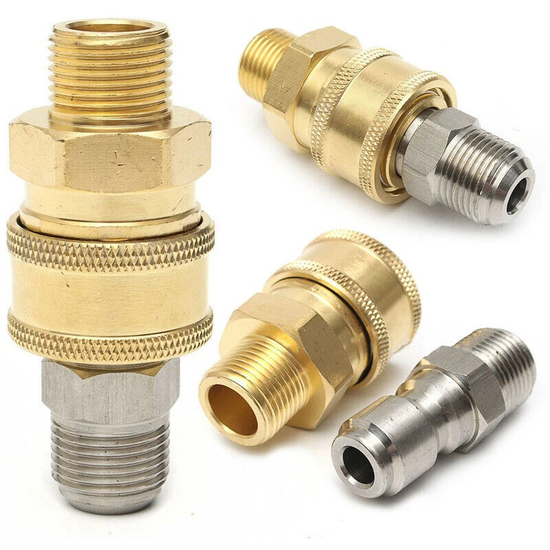 

2pcs/Set New Quick Release Adapters 3/8"Female Male Quick Release Adapter Kit Pressure Washer Connector High Quality Accessory
