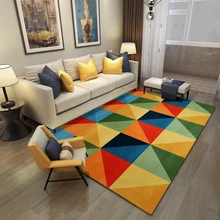 80X120 см эко шифрование ковер с нордическим узором Современный короткий диван чайный коврик для стола домашний декор гостиной-Северная Европа геометрии