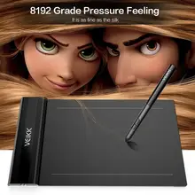 S640 6 x 4 inch 5080Lpi  Graphic Tablet Drawing Pad with Digital Pen For VEIKK Electromagnetic Digitizer with CD Driver New