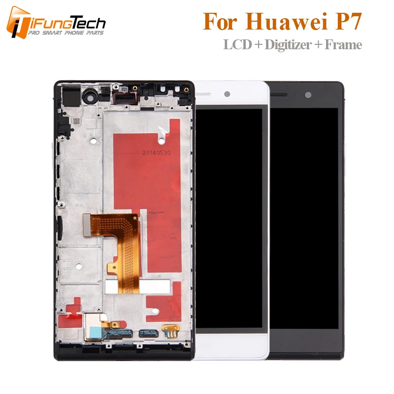 5 &quotдля Huawei Ascend P7 L00 L05 L10 LCD с рамкой ЖК дисплей|Экраны для мобильных телефонов| |