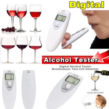 

Digital LCD Police Breathalyzer Breath Test Alcohol Tester Analyzer Detector