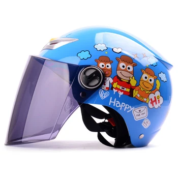 

Children Outdoor Safety Bike Helmet Head Protection Helmet Electrombile Safety Helmet with Face Guard for Kids High Quality