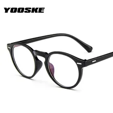 YOOSKE круглые оптические очки, оправа для женщин и мужчин, прозрачные очки, Ретро стиль, Женские оправы для очков