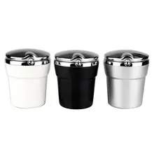 Универсальная автомобильная пепельница, синий светодиодный светильник, индикатор, портативный, Bling, бездымный, цилиндрический подстаканник, Легкая очистка, огнестойкий