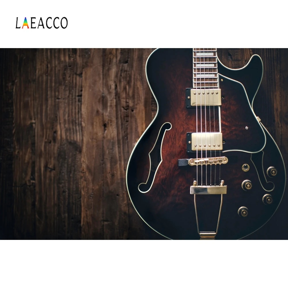

Laeacco Western Cattle Photographic Backdrops Wood Board Guitar Backdrops Customized Photography Backgrounds For Photo Studio