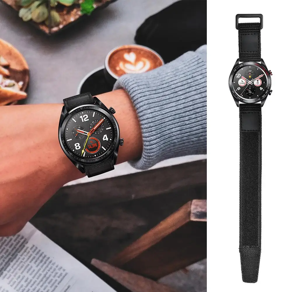 

22MM Magic Loopback Nylon Watch Strap Watch Magic Nylon Strap For Huawei Watch GT Fashion Lightweight Easy To Wear New