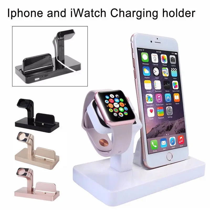 

Charging Stand Mount Cradle Station Dock for Apple Watch for iPhone X 6 6S 7 5 8 XR XMAX