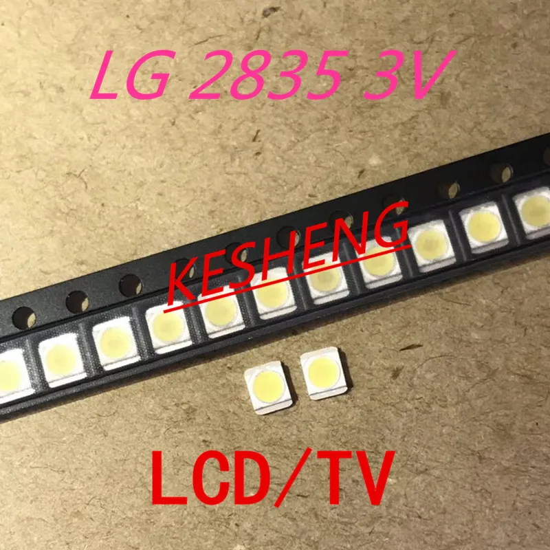 100 шт. для LG высокой мощности 2835 SMD СВЕТОДИОДНЫЙ s диоды телевизионные супер яркие диоды SMD СВЕТОДИОДНЫЙ 1210 3528 1 Вт 100лм холодный белый ТВ ПОДСВЕТКА