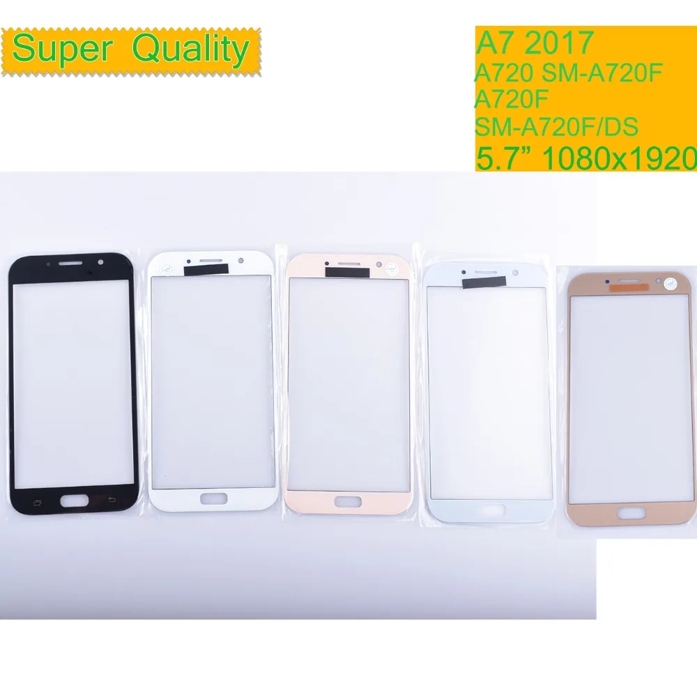 Сенсорный экран для Samsung Galaxy A7 2017 A720 A720F SM-A720F 10 шт./лот переднее стекло сенсорный