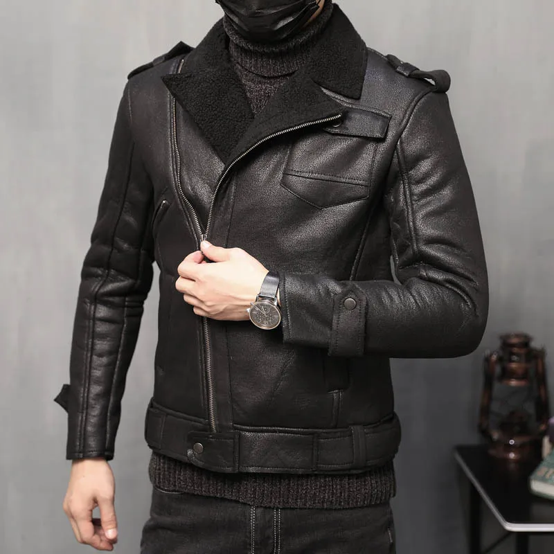Chaud Vestes D'hiver Épais Zipper Manteaux Slim Classique Mode Moto Black brown En De 4xl Cuir Veste Fit Brun Hommes Vélo 5xl wPn0OXN8kZ