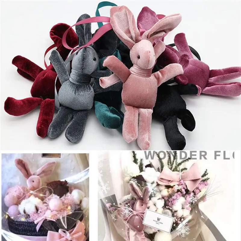 

Cute Rabbit Toy Keychain Handbag Bag Pendant Decors Valentine's Flowers Decors
