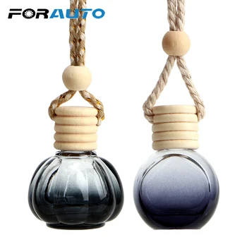 

FORAUTO Rearview Mirror Pendant Car Hanging Perfume Car-styling for Essential Oils Diffuser Air Freshener Empty Bottle Fragrance