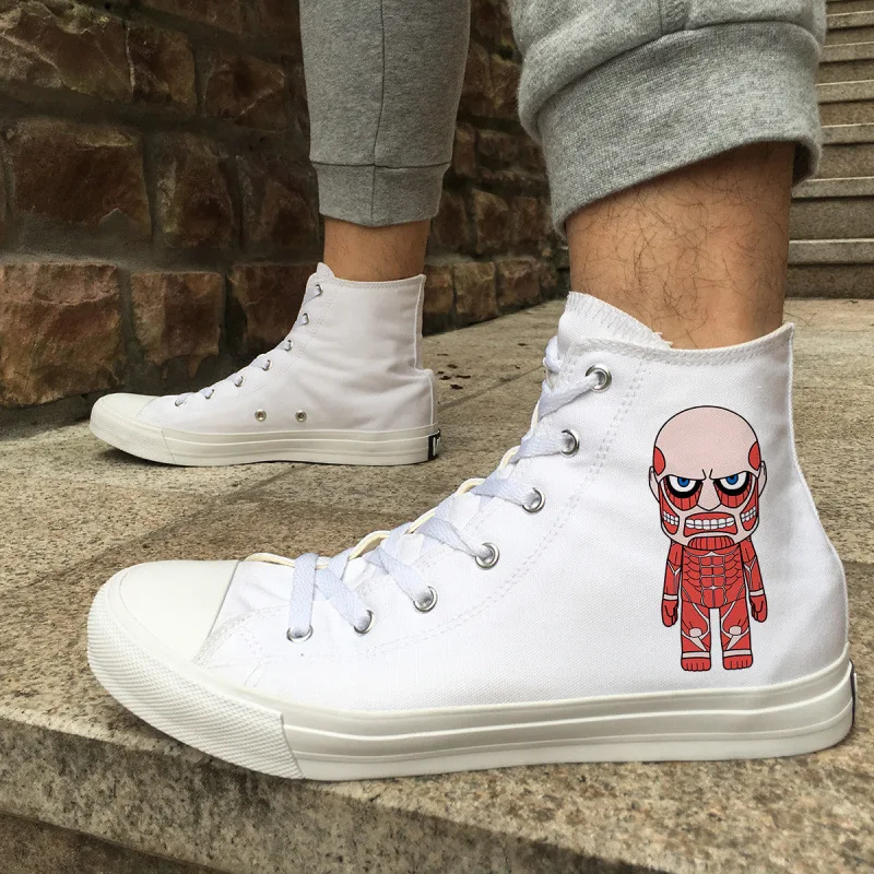 

Campus Wind Pure Shoes Comic Giant Adorable Version Neutral And Women Student Help Canvas-MLZ