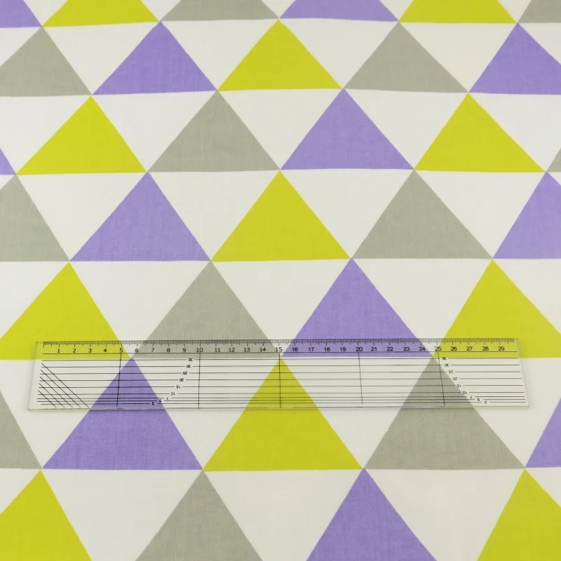 100% Cotton Fabric Twill Three Color Geometry Designs Quilting Patchwork Clothing Doll Scrapbooking Home Textile Tecido Tissue|fabric color|textile