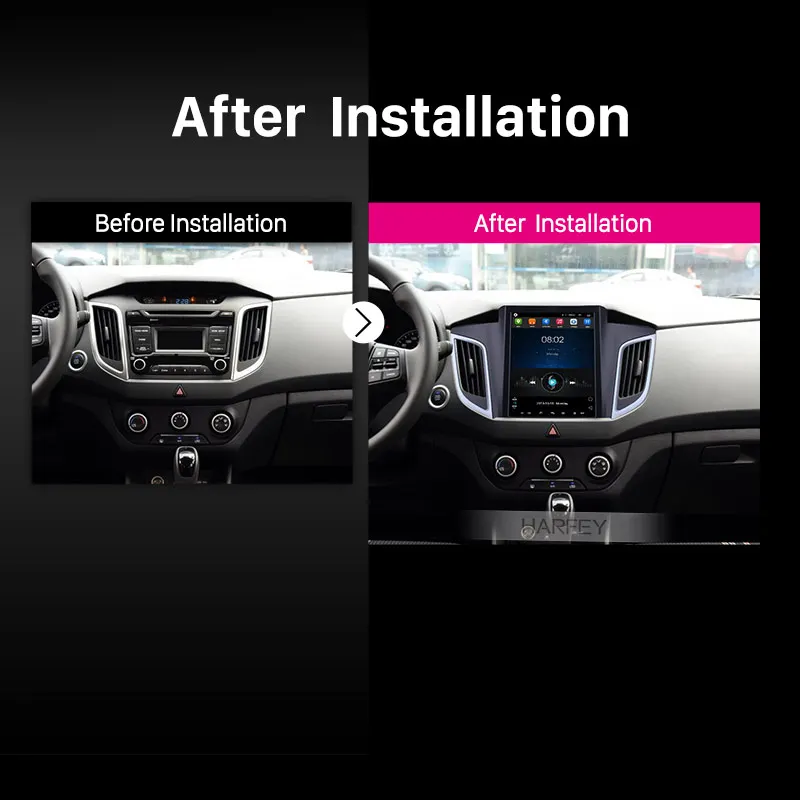 Clearance Harfey 9.7 "4G LTE  Car Multimedia Player for 2014 2015 Hyundai IX25 Android 6.0 GPS Navi Radio with Bluetooth Mirror Link Aux 5