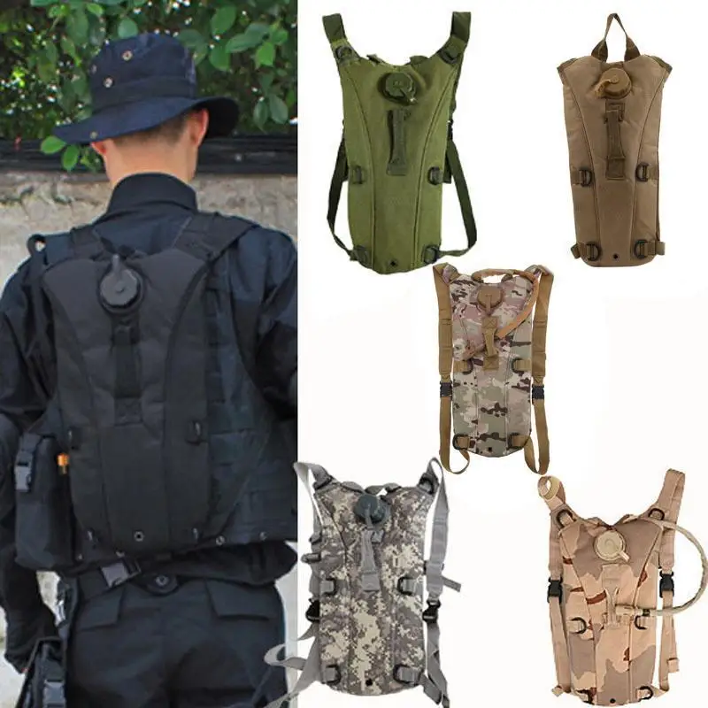 

3L Water Bag Molle Hydration Backpack Outdoor Nylon Sport Bladder Bag