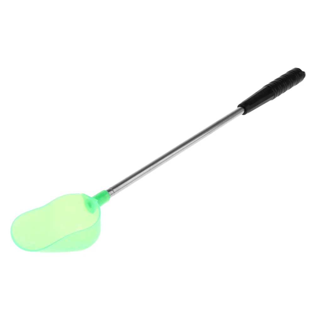 

Baiting Throwing Spoon and Telescopic Handle Boilies Bait Scoop Carp Coarse Fishing Tackle with Telescopic Handle Stick