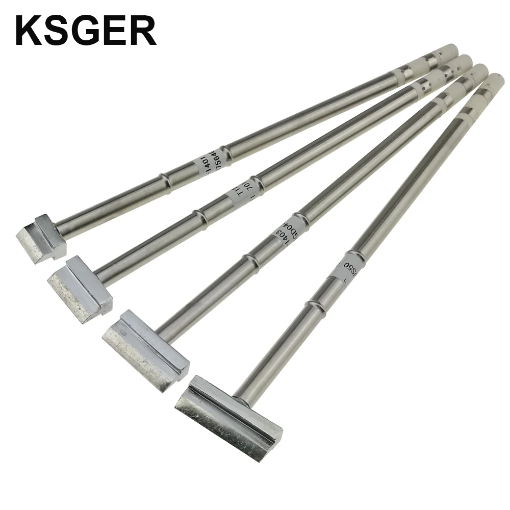 

KSGER Electric Shovel T12 Solder Soldering Iron Tips T12-1401 1402 1403 1404 Welding Tools For Hakko FX951 STM32 OLED Soldering