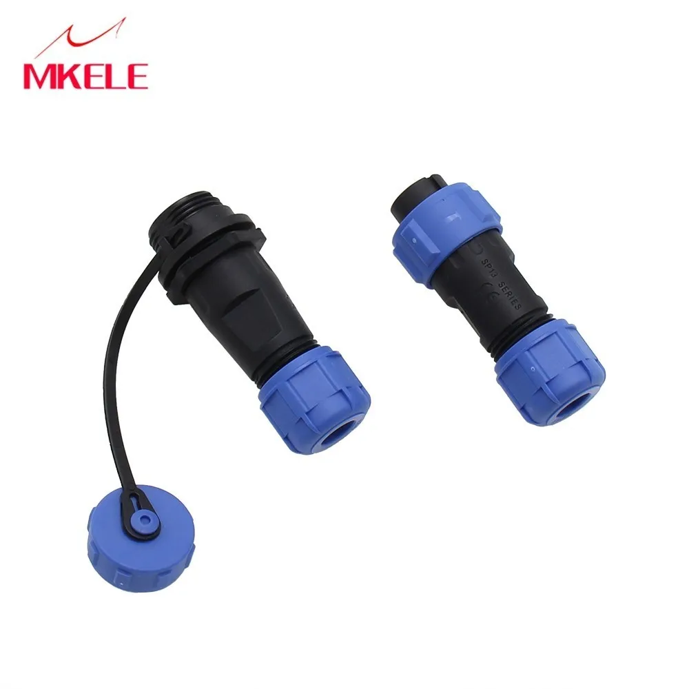 Водонепроницаемый SD/SP13 4-контактный разъем IP68 LED Waterdichte Power Ronde Nominale Stroom 25A Kabel 4 0 ~ 6 5